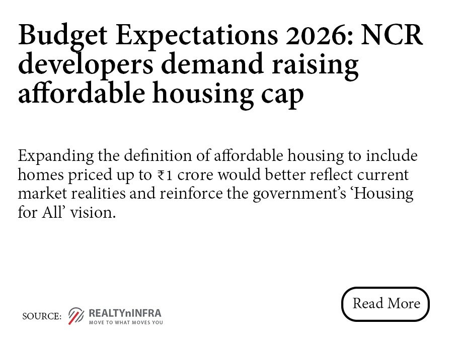 Budget Expectations 2026: NCR developers demand raising affordable housing cap